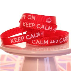 Keep Calm Ribbons - Guards Red